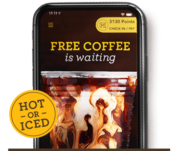 Free coffee is waiting when you earn it!