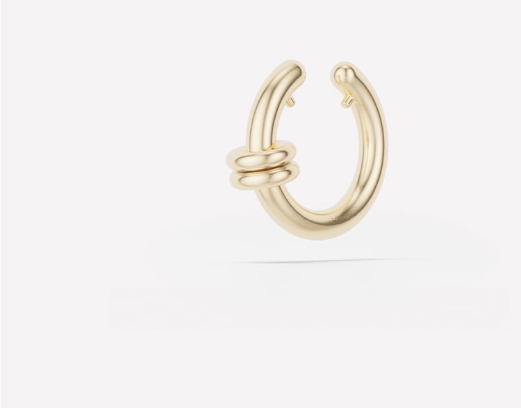 Spinelli Kilcollin : Waning Petite YG Ear Cuff