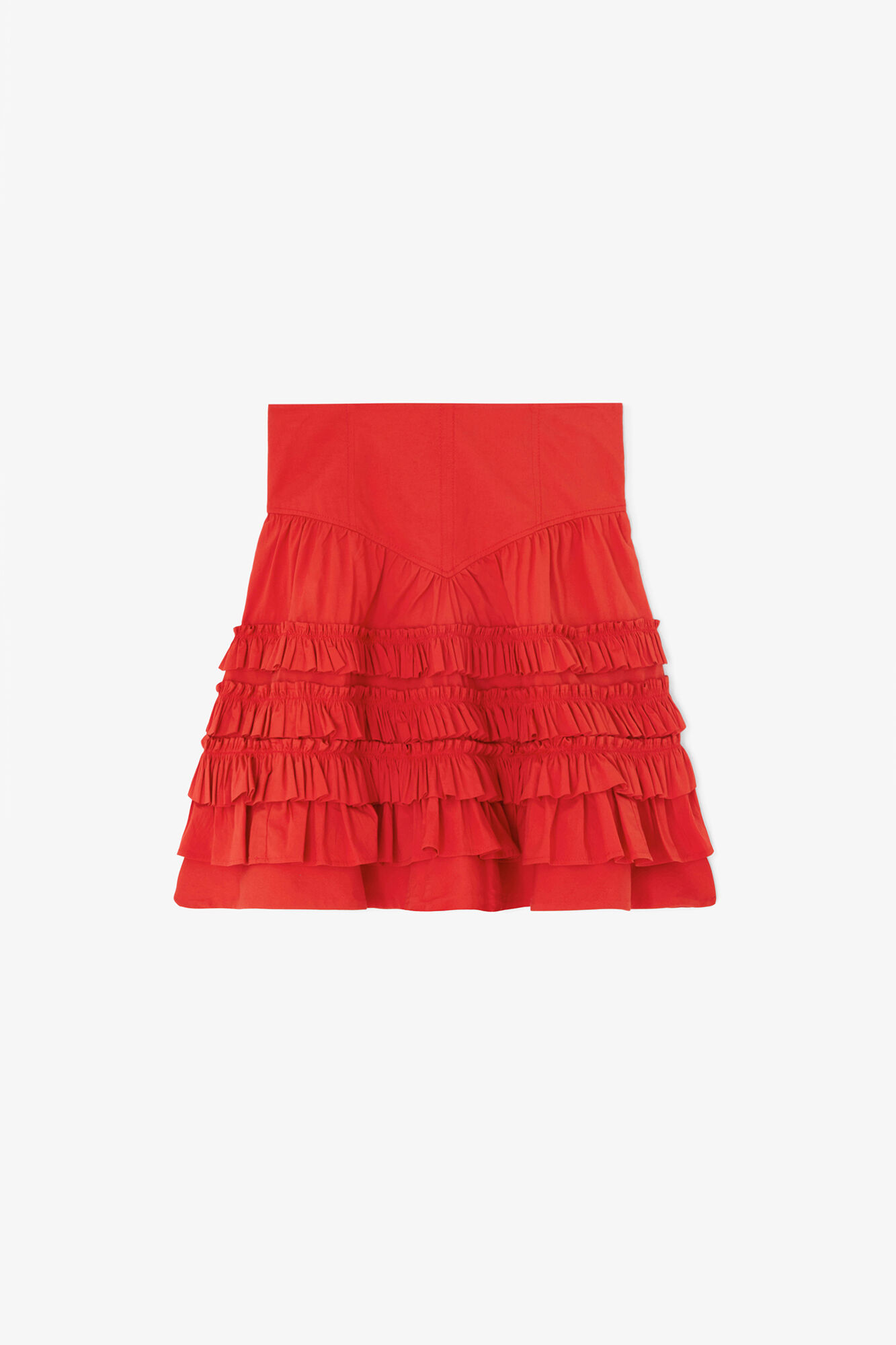 Skirt in Red Cotton