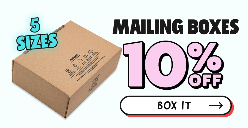 Get 10% off Mailing Boxes