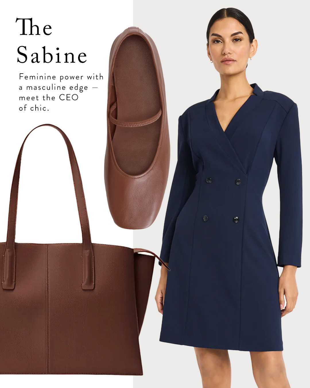 Sabine Tuxedo Dress By Maggy London