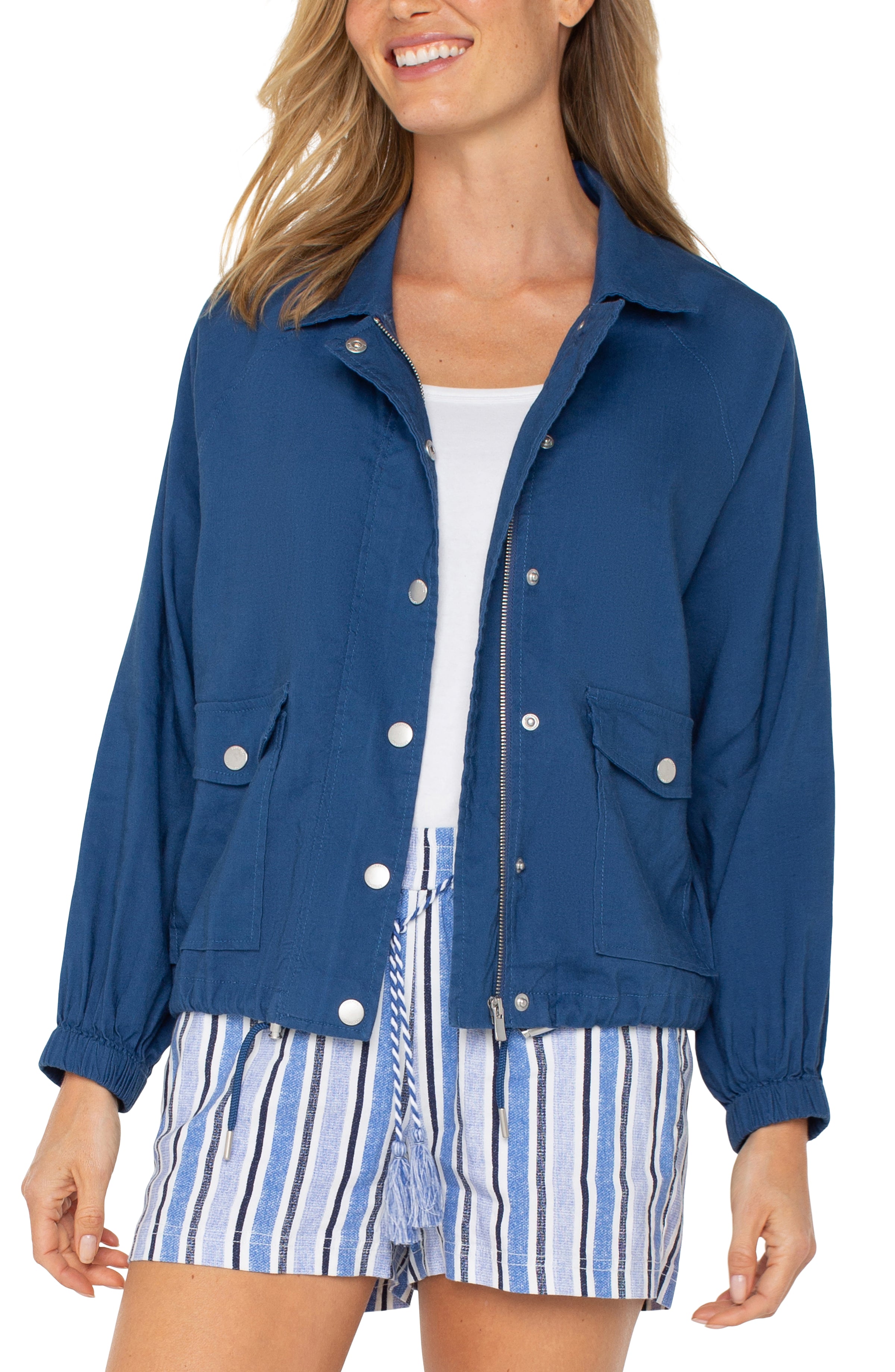 Image of RAGLAN SLEEVE JACKET W/ CINCH HEM