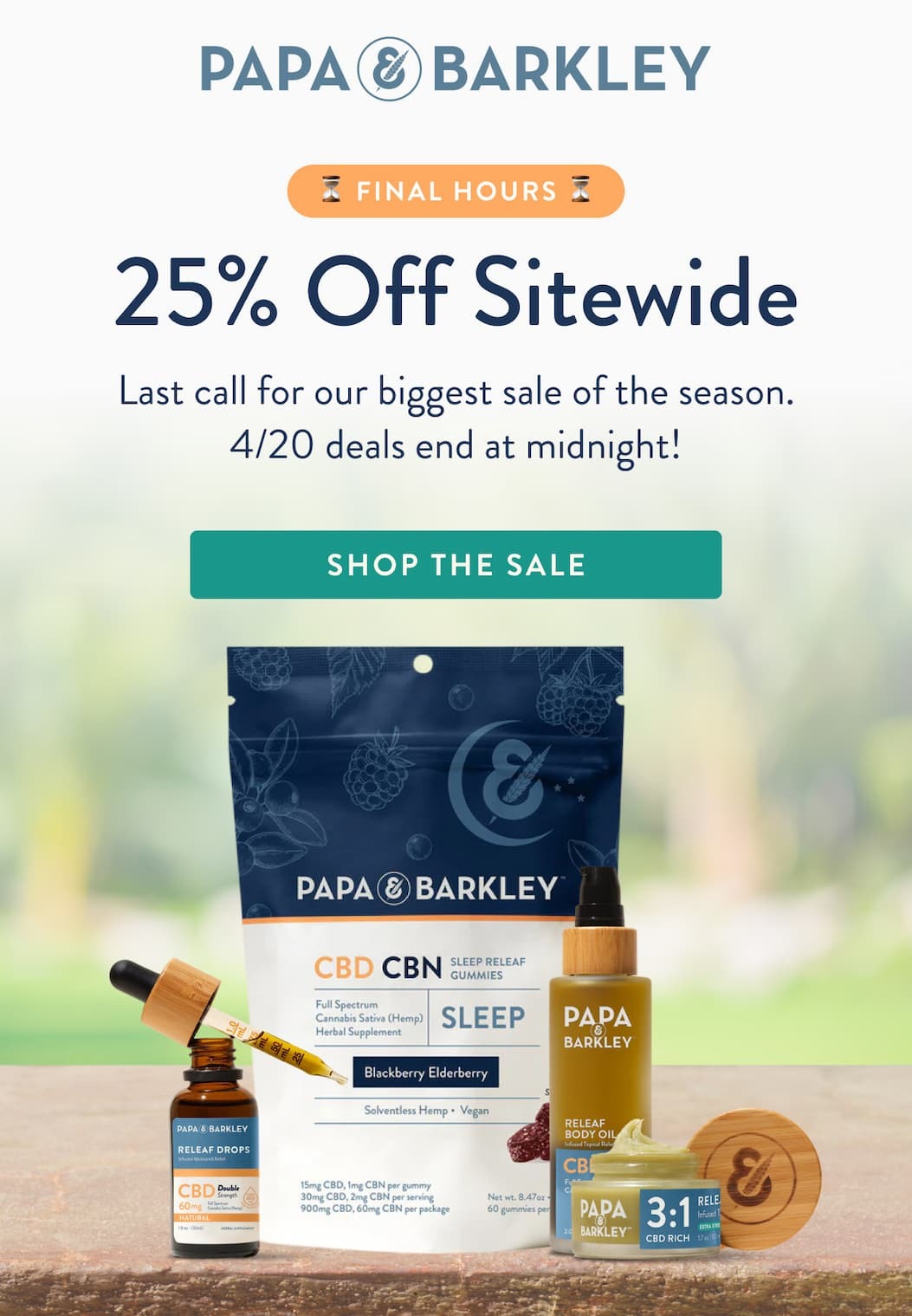 25% off Sitewide