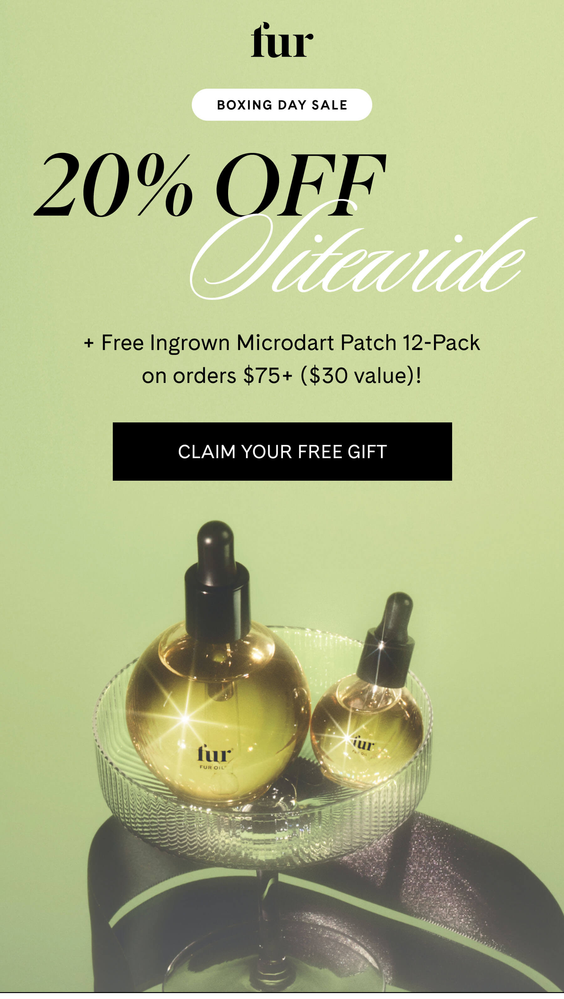 BOXING DAY SALE 20% OFF SITEWIDE + Free Ingrown Microdart Patch 12-Pack on orders $75+! CLAIM YOUR GIFT