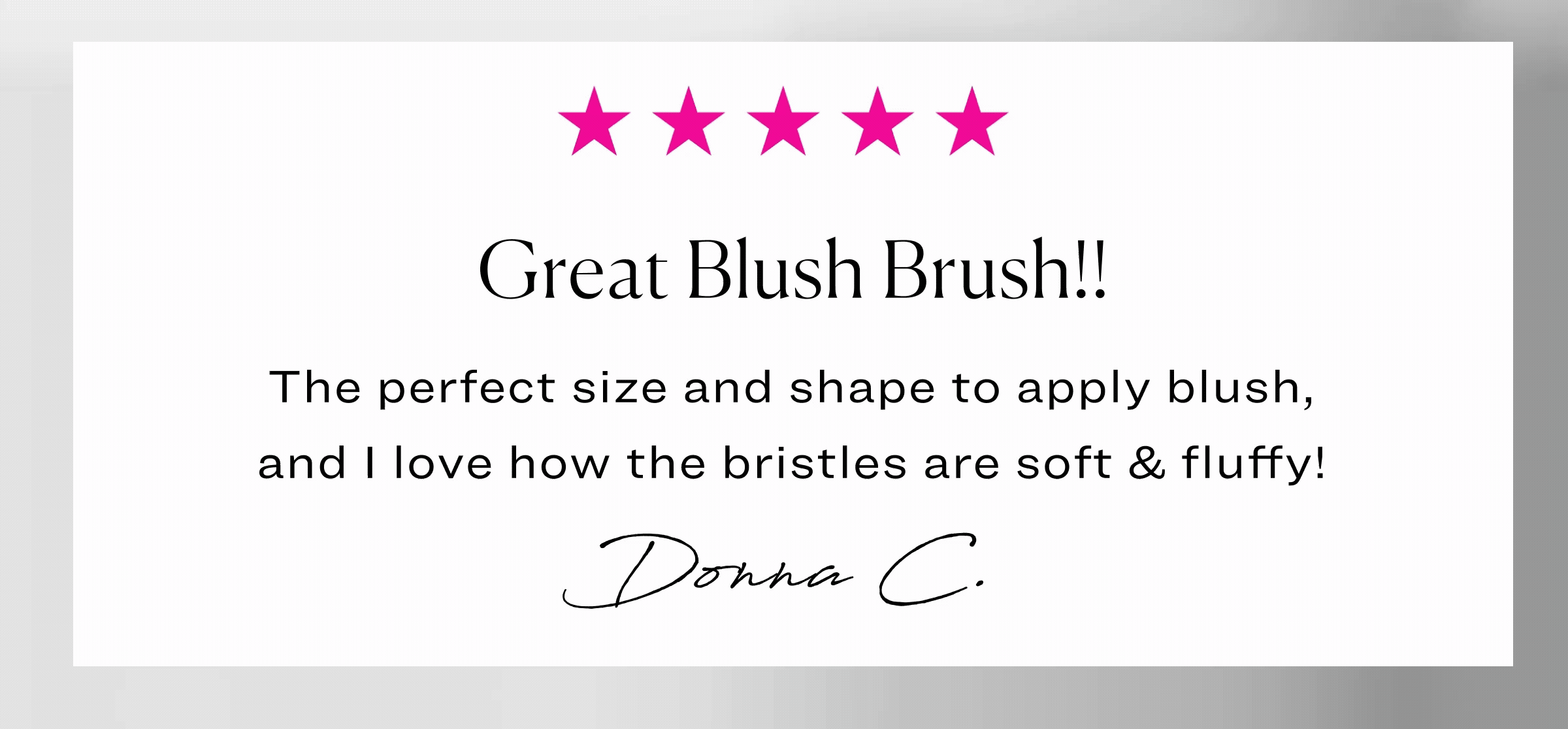 5 Star Review - Shop Brushes