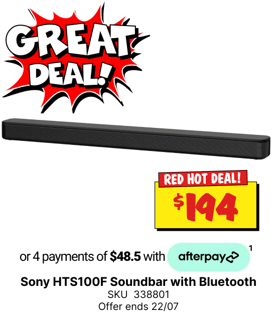 Sony HTS100F Soundbar with Bluetooth