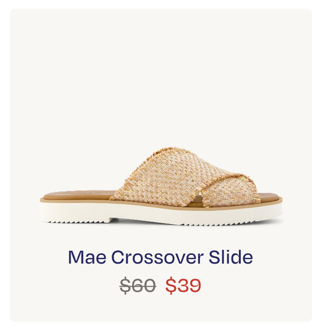 Mae Crossover Slide Sandal