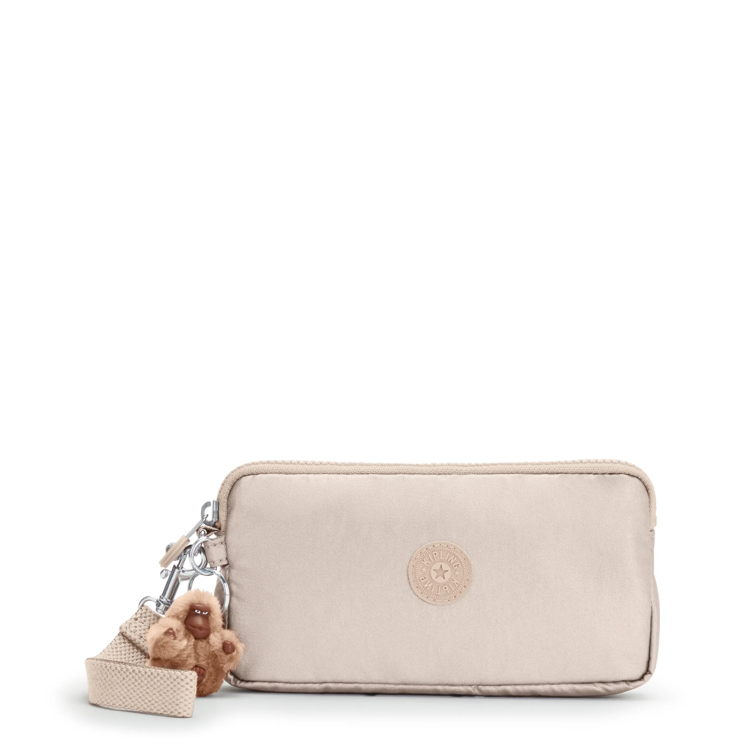 Lowie Metallic Wristlet Wallet-Quartz Metallic