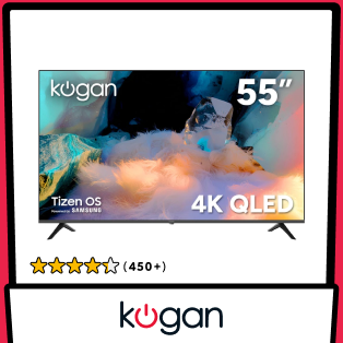 Kogan 55" QLED 4K Tizen Smart TV Product Image