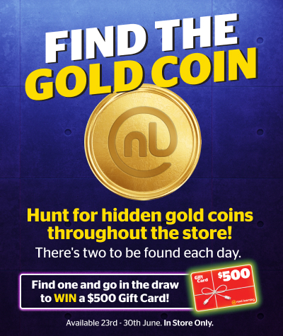 Find the gold coin. Win a $500 gift card.