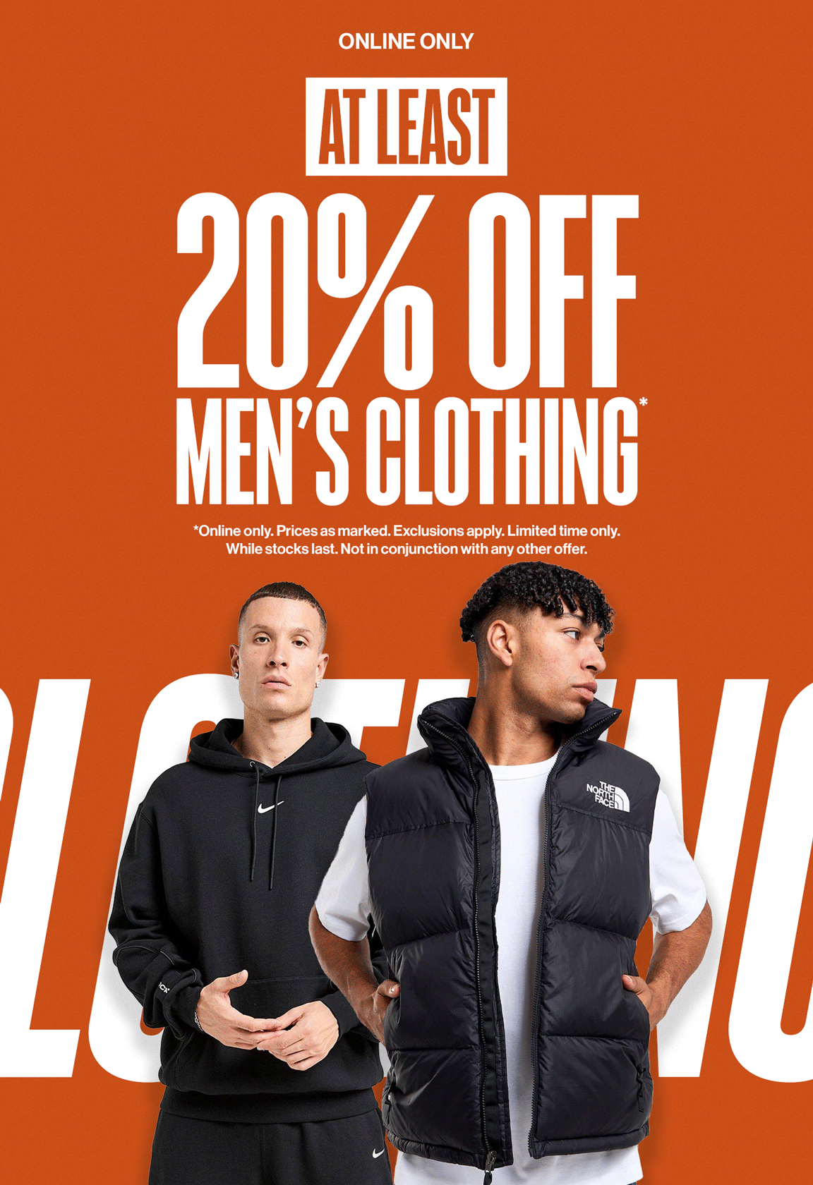 At Least 20% Off Men's Clothing Shop Now