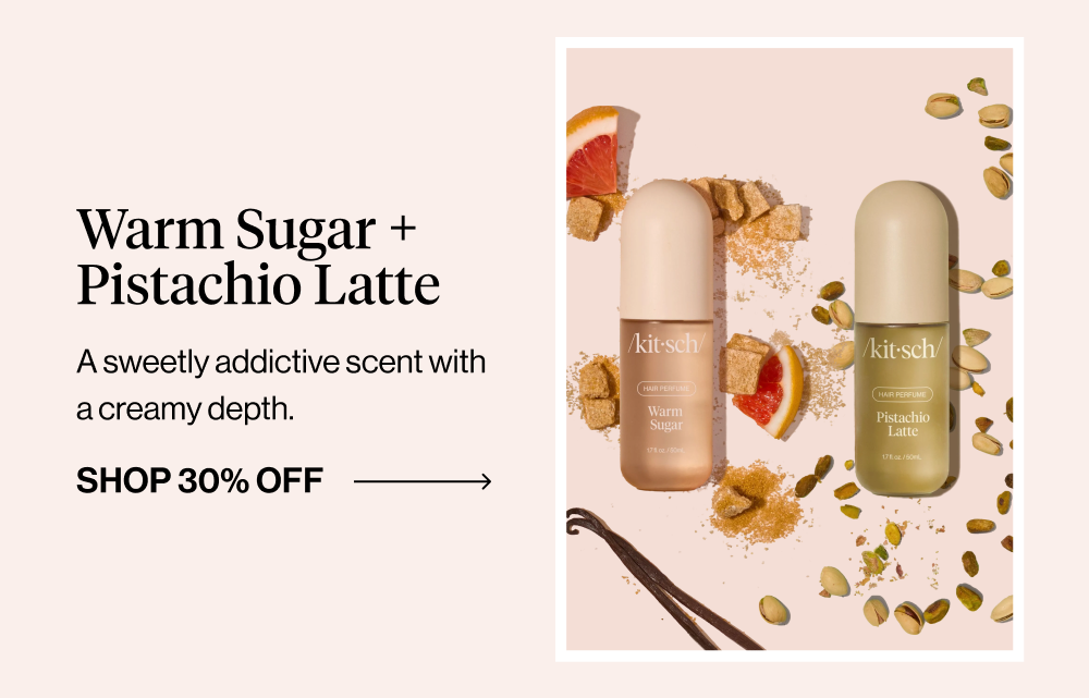 Warm Sugar + Pistachio Latte. A sweetly addictive scent with a creamy depth.