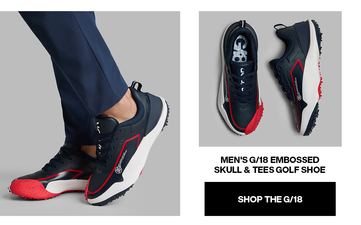 MEN'S G/18 EMBOSSED SKULL & TEES GOLF SHOE - SHOP THE G/18