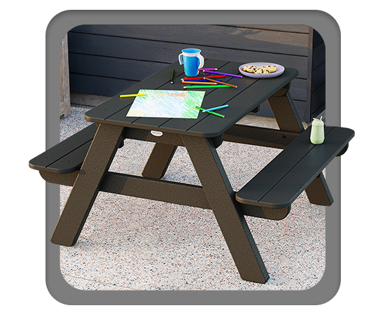 POLYWOOD Long Beach Kids' Picnic Table