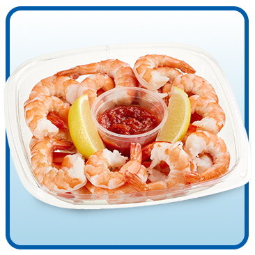 Kirkland Signature Shrimp Cocktail with Cocktail Sauce and Lemon