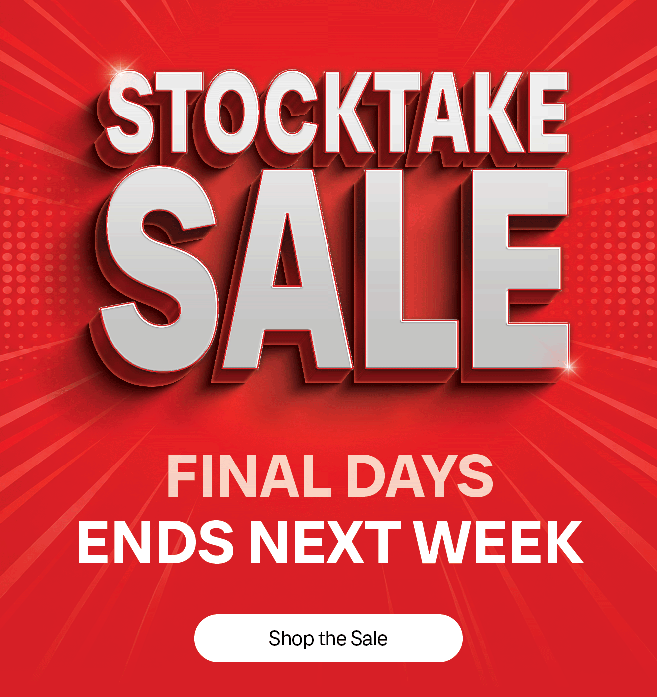 Shop Stocktake Sale
