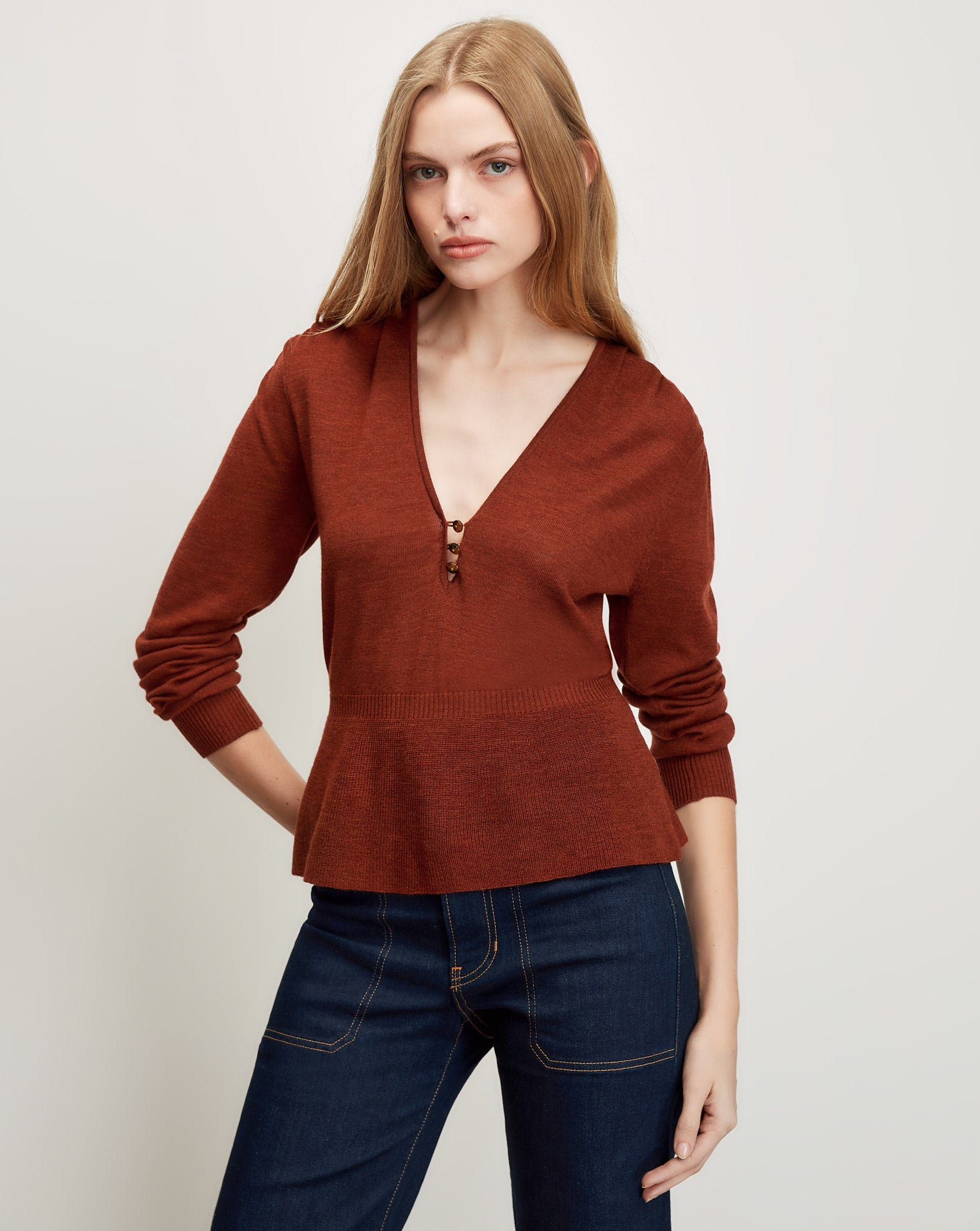 Image of Zainen Merino Wool Pullover