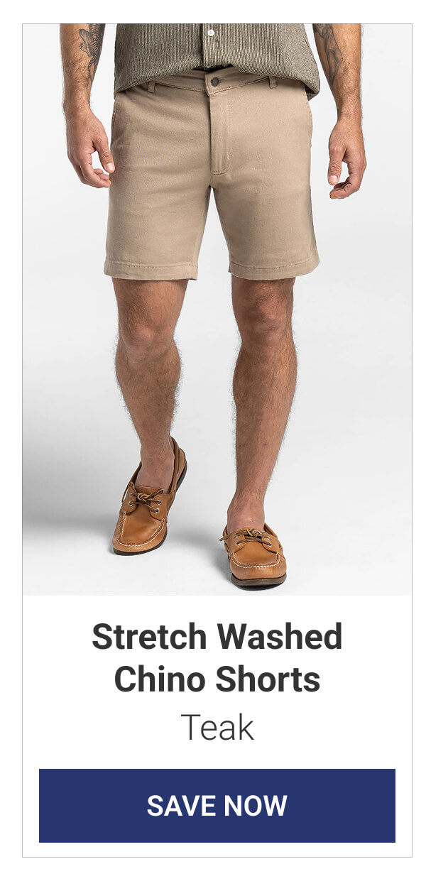 Teak Stretch Washed Chino Shorts
