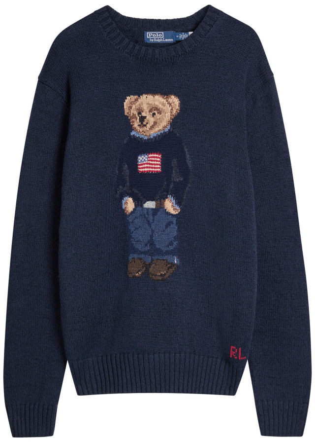 POLO RALPH LAUREN Polo bear cotton-blend jumper