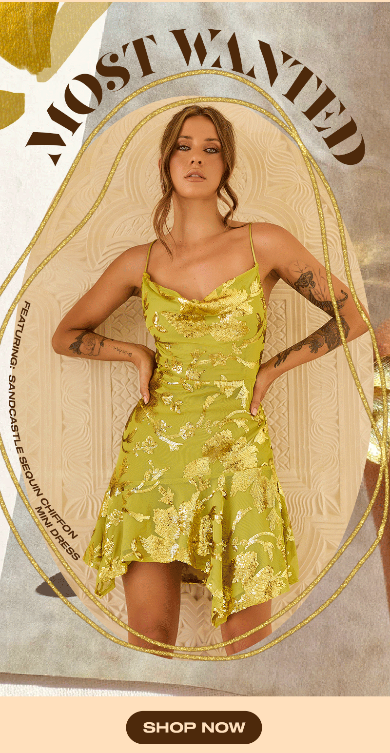 Sandcastle Sequin Mini Dress