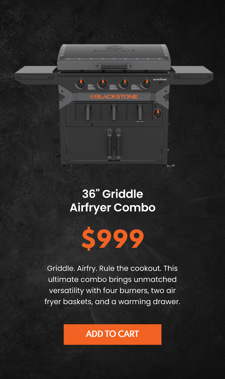 36" Griddle Airfryer Combo