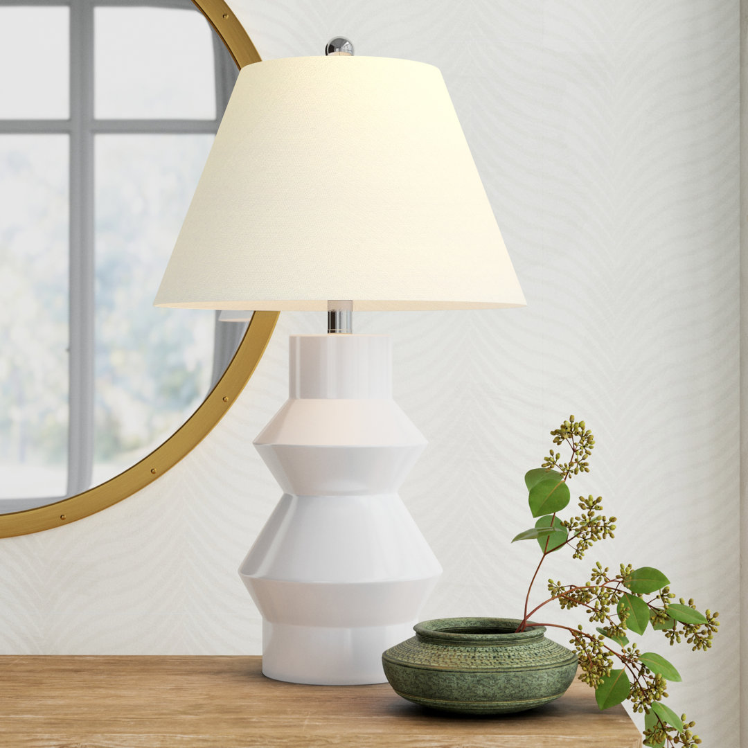 Kelia 5" White Table Lamp