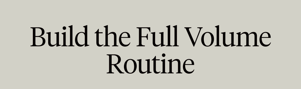Build the Full Volume Routine