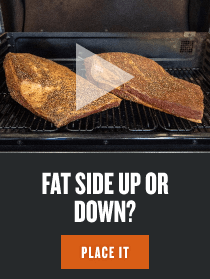 Fat side up or down?