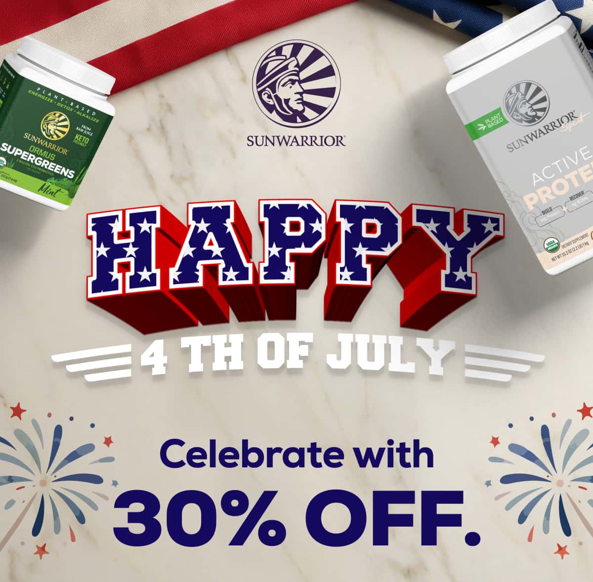 Happy 4th of July! Celebrate with 30% OFF. 