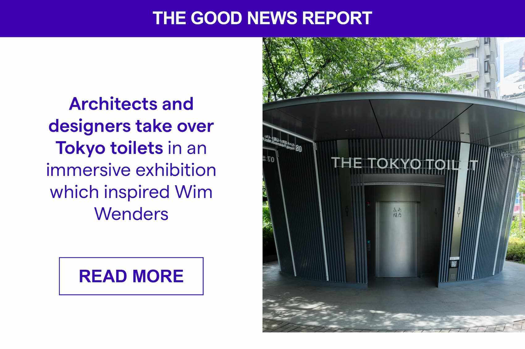 Architects and designers take over Tokyo toilets in an immersive exhibition which inspired Wim Wenders