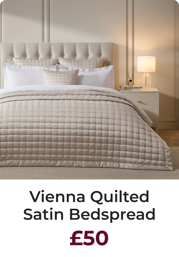 Vienna Quilted Satin Bedspread