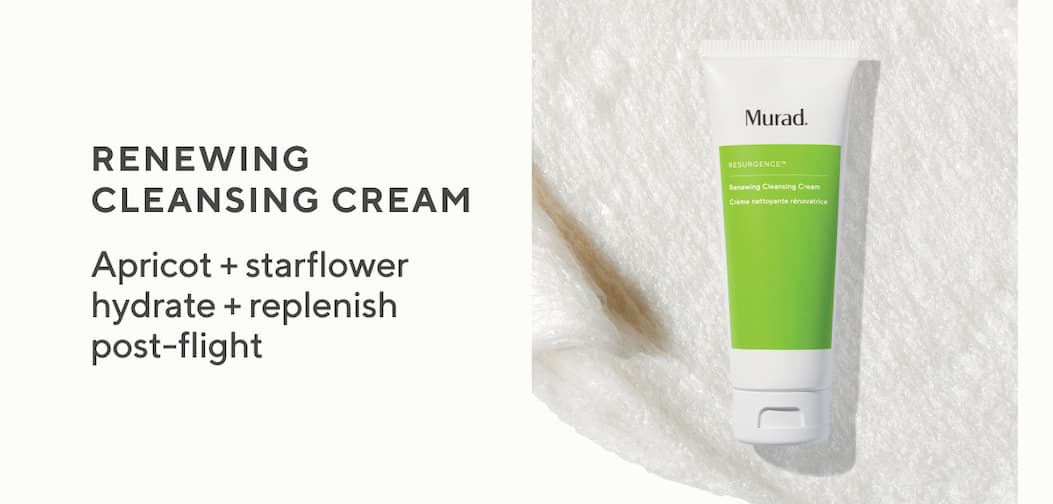 Renewing Cleansing Cream Apricot + starflower hydrate + replenish post-flight