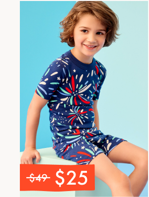 HannaJams™ Pajama Set | Fireworks