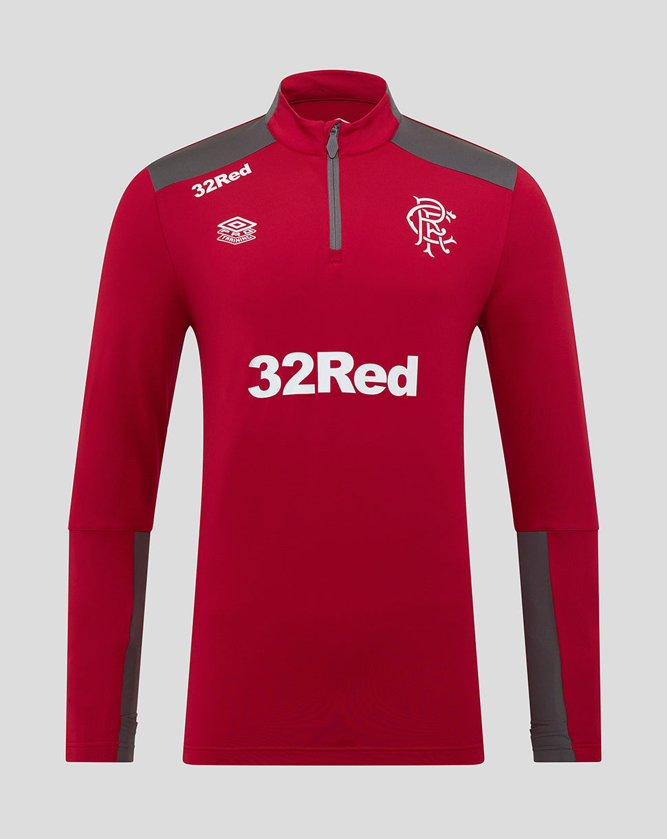 Image of MENS 25/26 PLAYERS TRAINING QUARTER ZIP TOP - RHYTHMIC RED