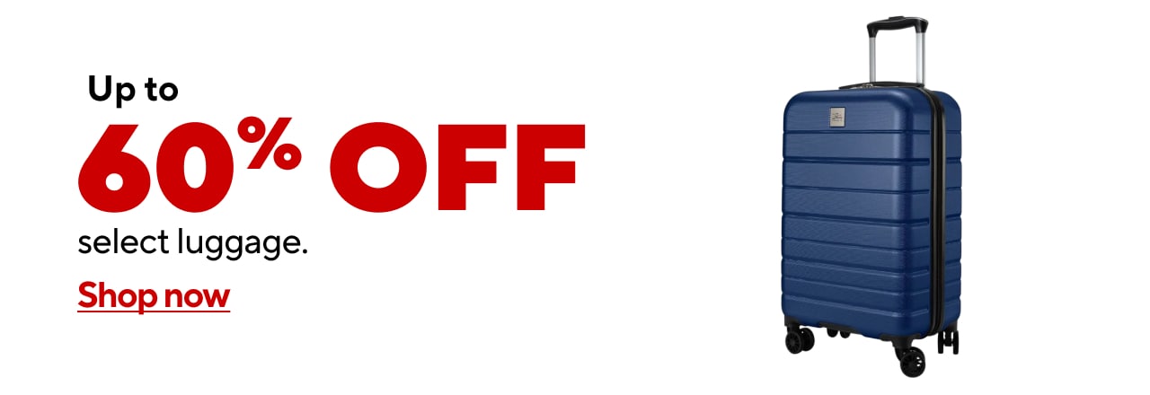 Luggage up to 60% off