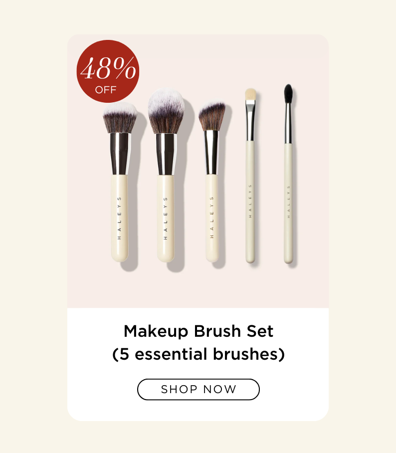 48% Off the HALEYS Makeup Brush Set. Shop NOW.