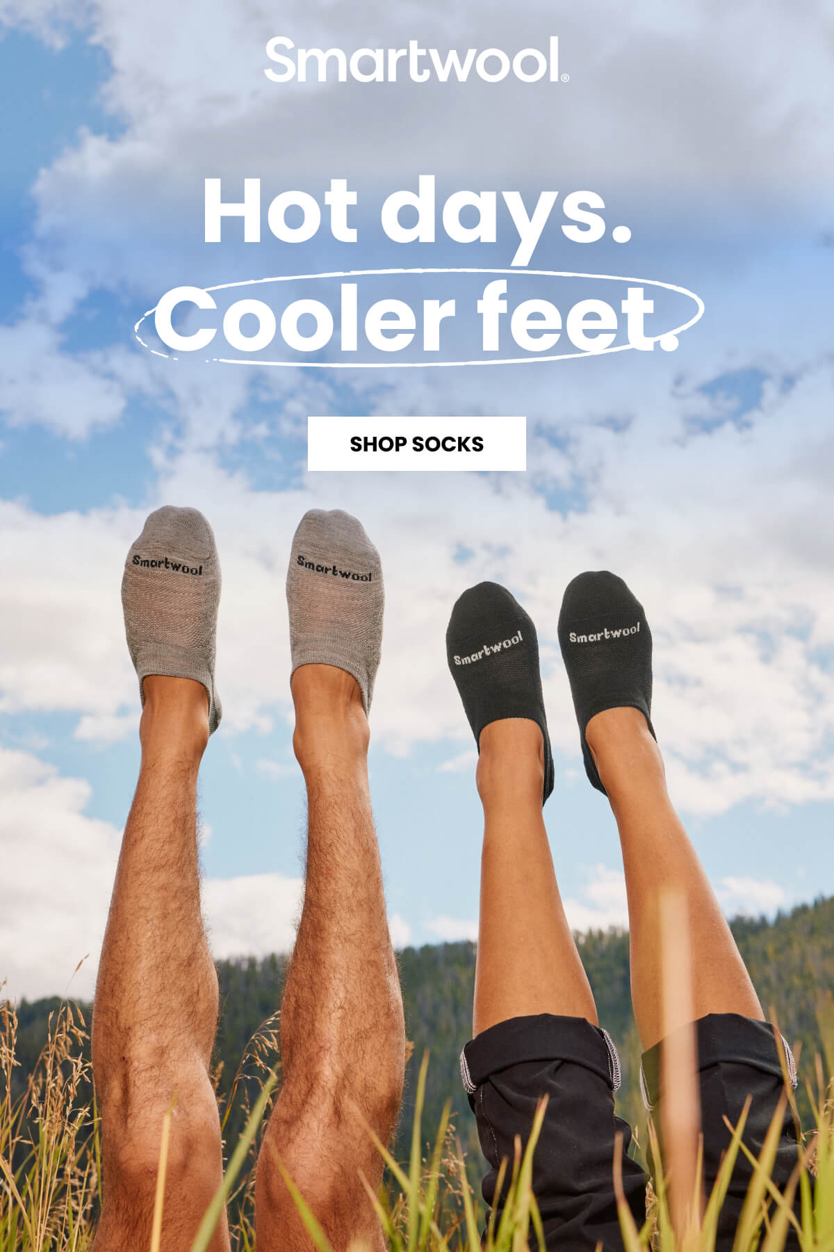 Hot days. Cooler feet.