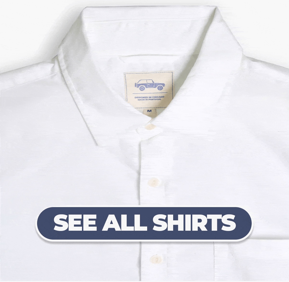 Button to shop all shirts and button downs