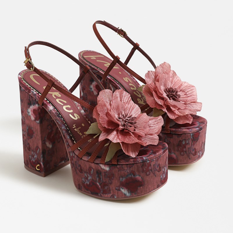 Siena Flower Platform Sandal