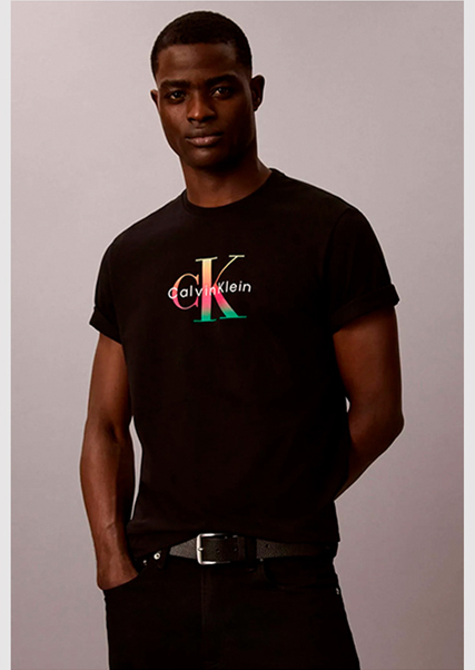 Playera Calvin Klein Pride Graphic Hombre Negro