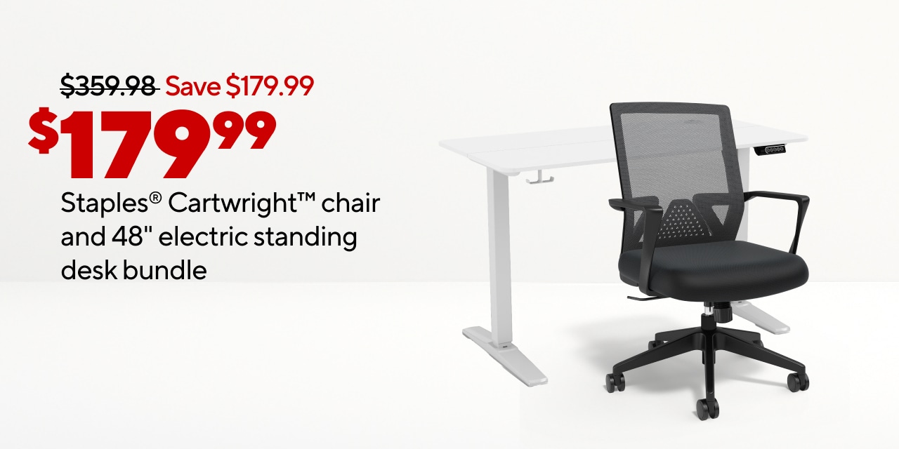 Set up for sucess: New Sit stand desk and Cartwright chair for just $179.99
