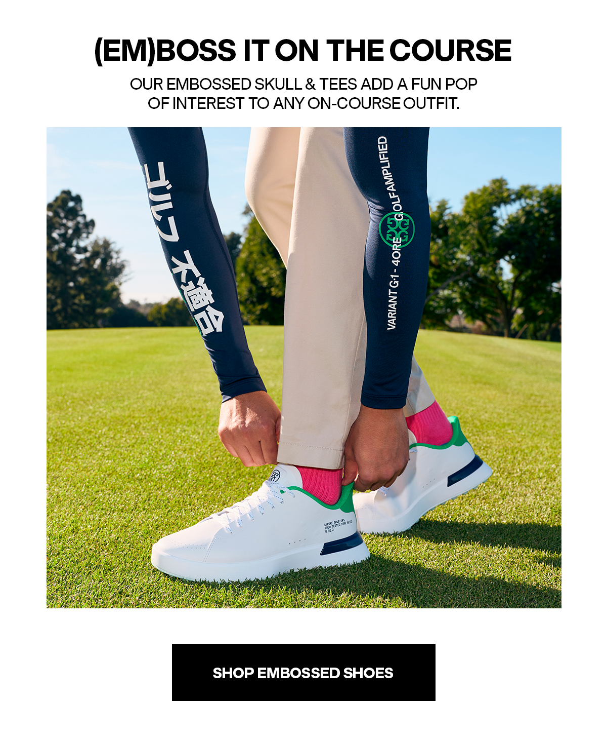 (Em)boss It On The Course | Shop Embossed Shoes