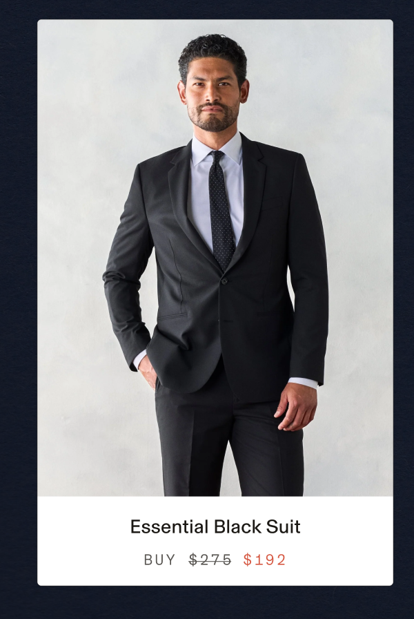 Essential Black Suit