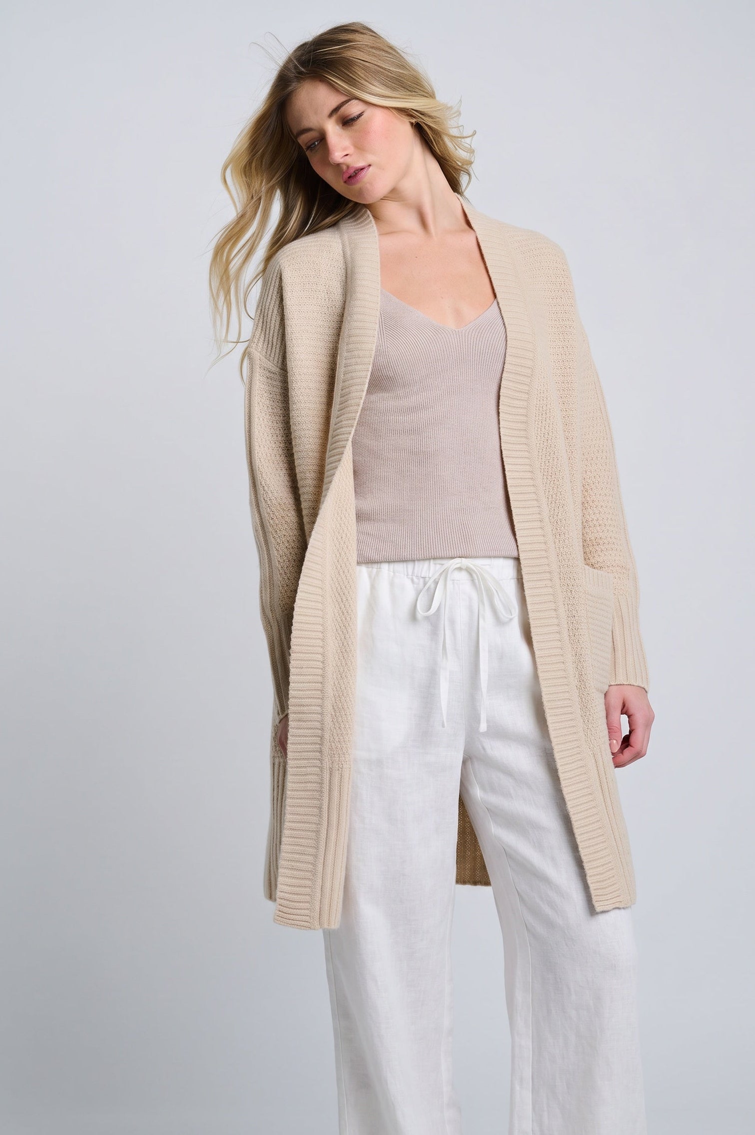 Image of SUBTLE LUXURY PURE CASHMERE CARDI