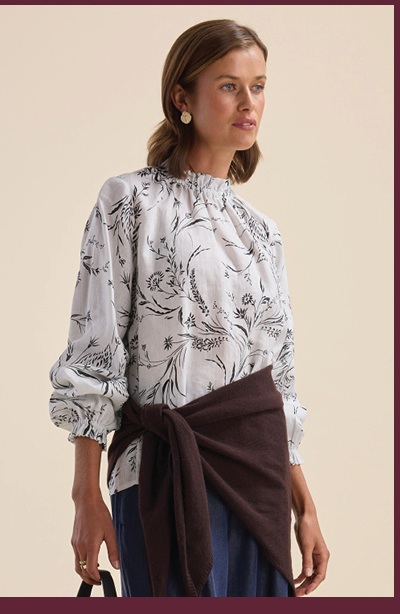 The Frill Detail Long Sleeve Blouse