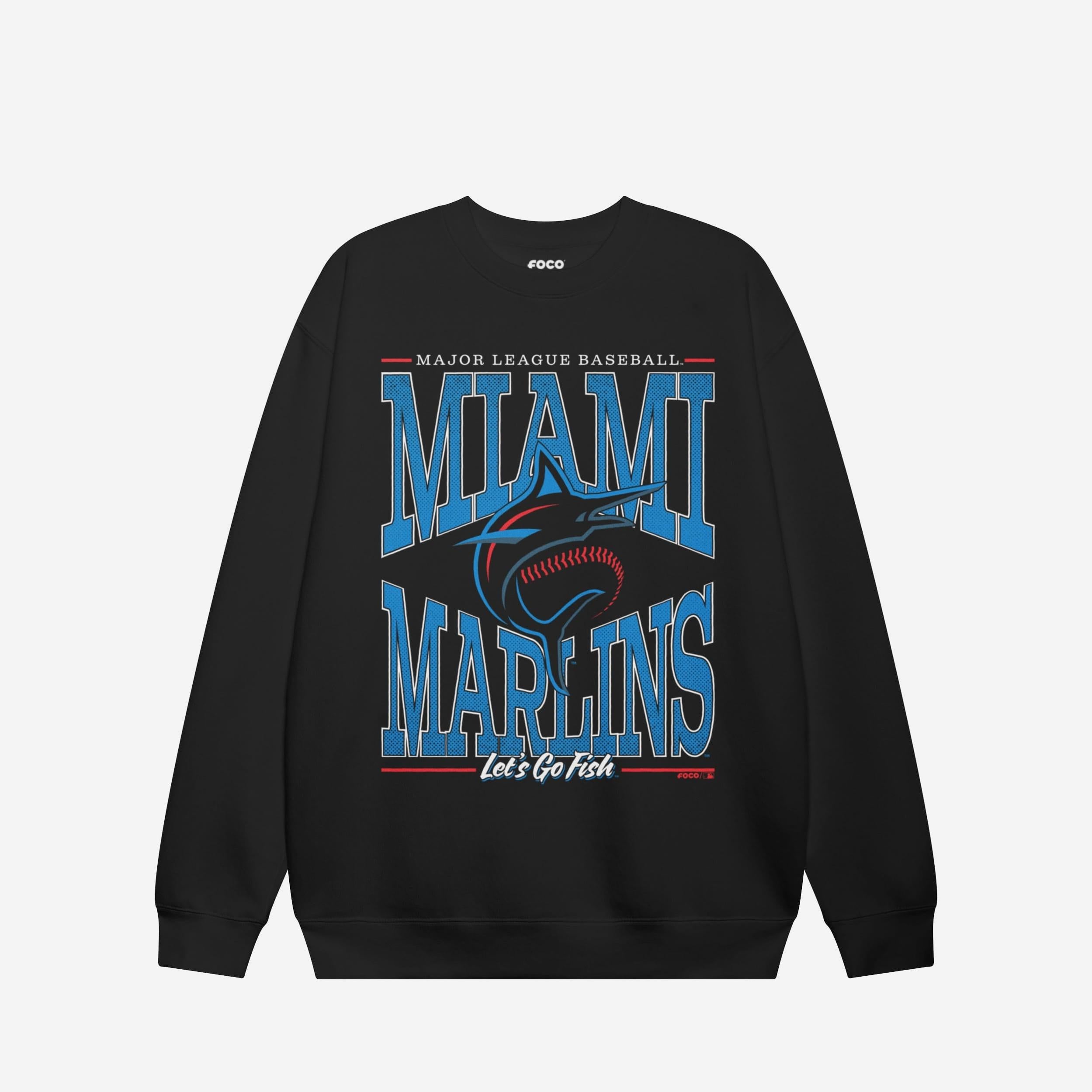 Image of Miami Marlins Diamond Dynasty Crew Neck Sweatshirt