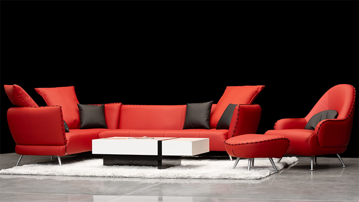 Vitali Sectional - Red