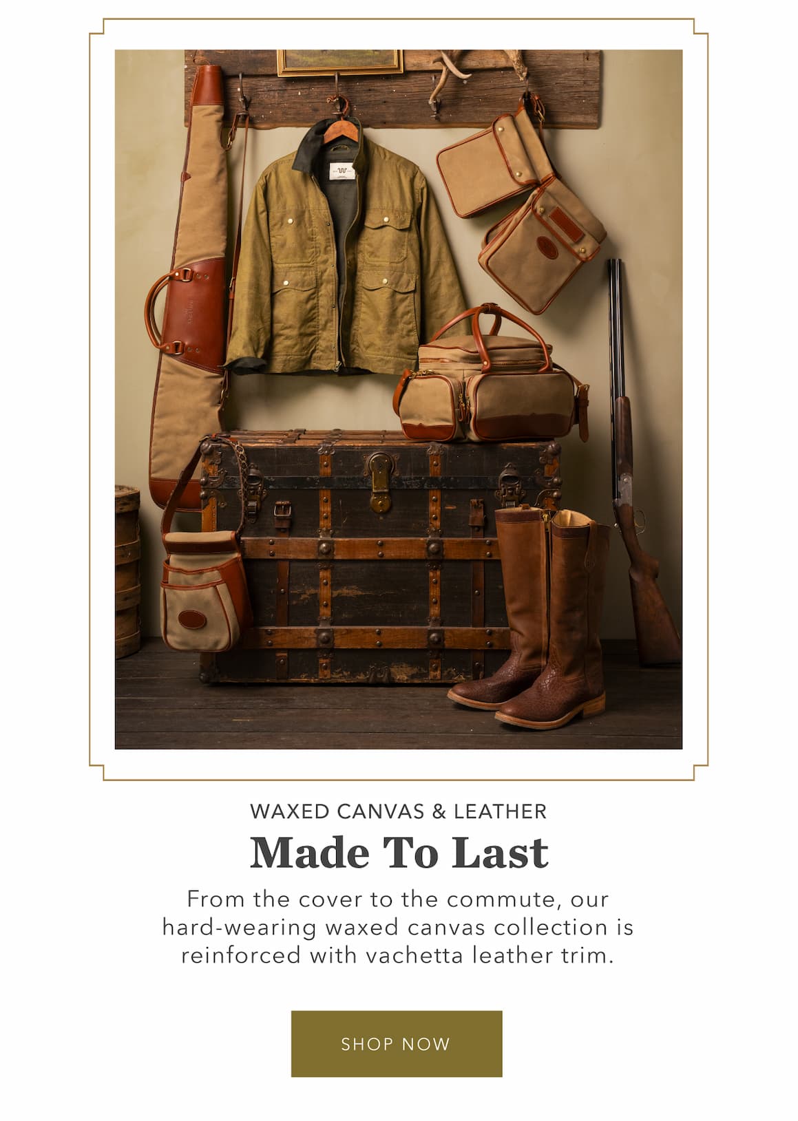 SHOP WAXED CANVAS AND LEATHER