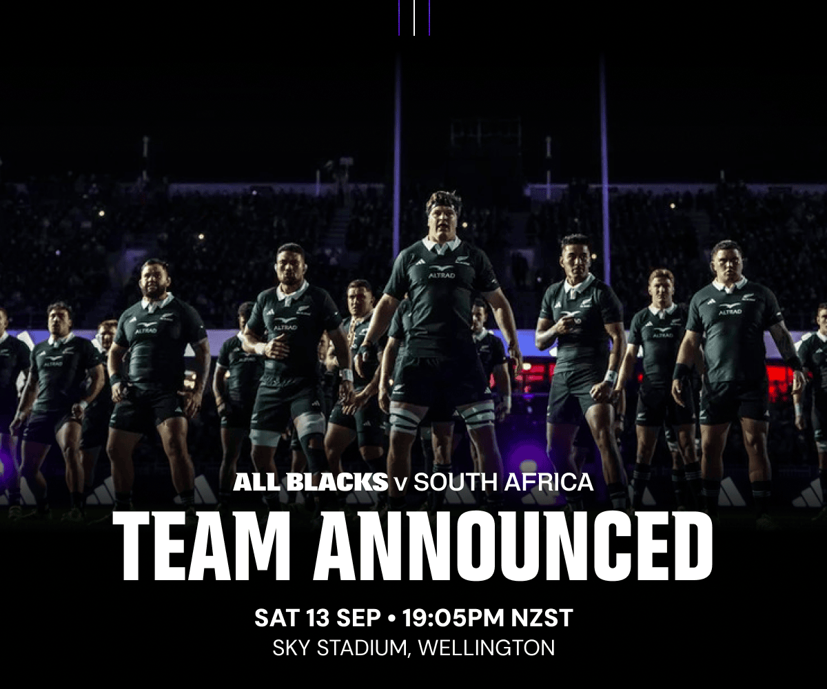 Team Announced All Blacks South Africa