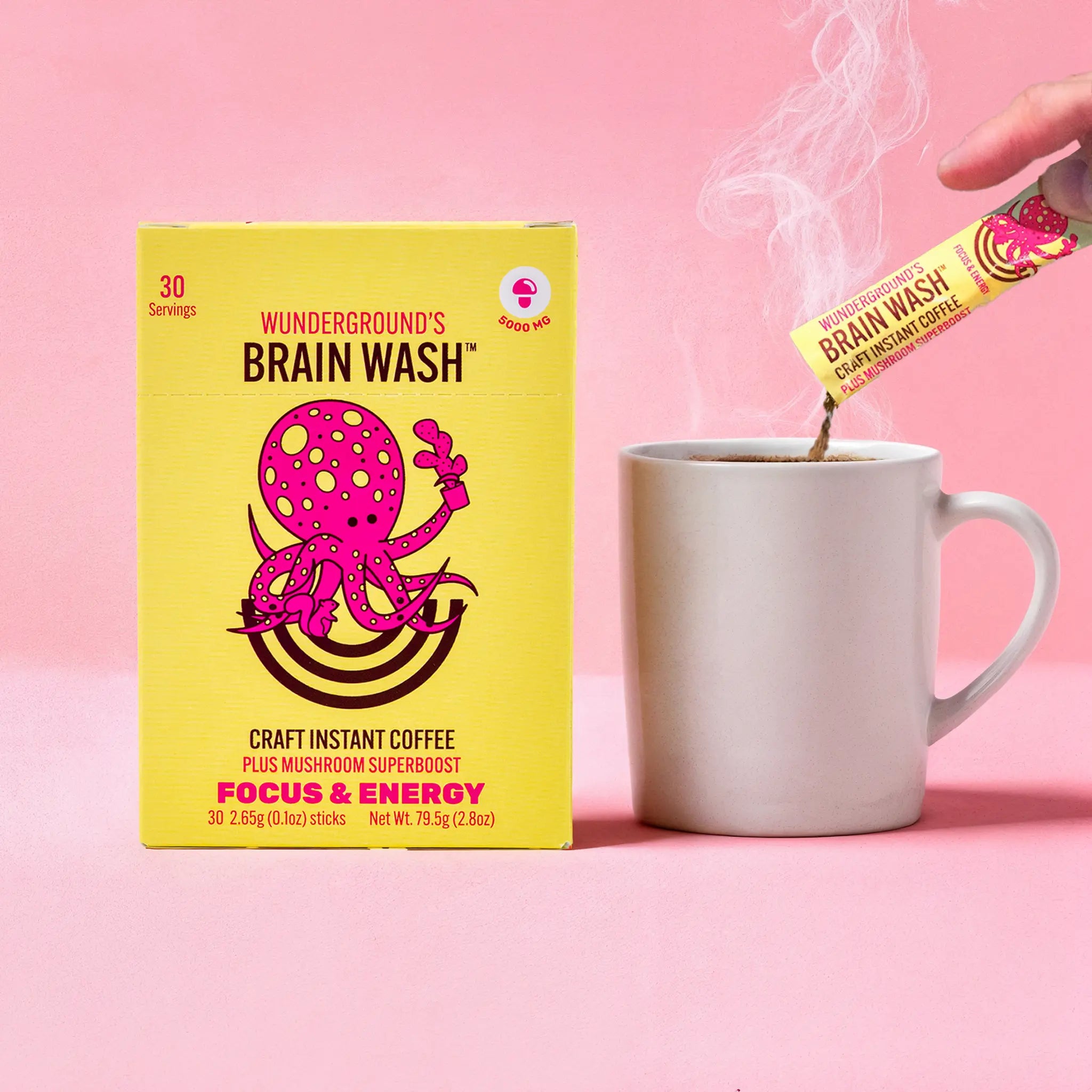 Image of Brain Wash Craft Instant Mushroom Coffee